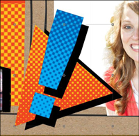 Halftone Cartoon Shapes