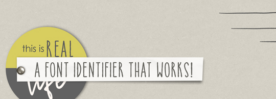 A Font Identifier that Works