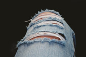 Grunge Blue Jeans