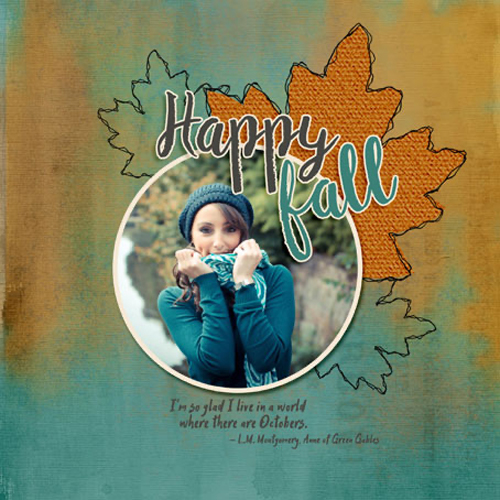 Sketchy Leaves with the Wave Filter by Syndee Rogers