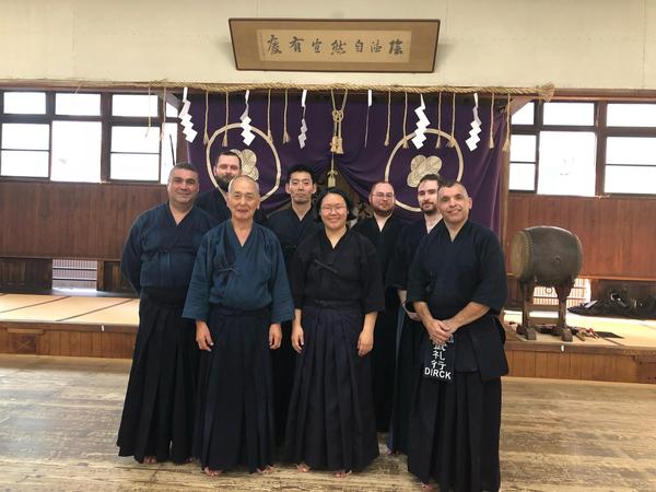 Training at Shubukan, Itami