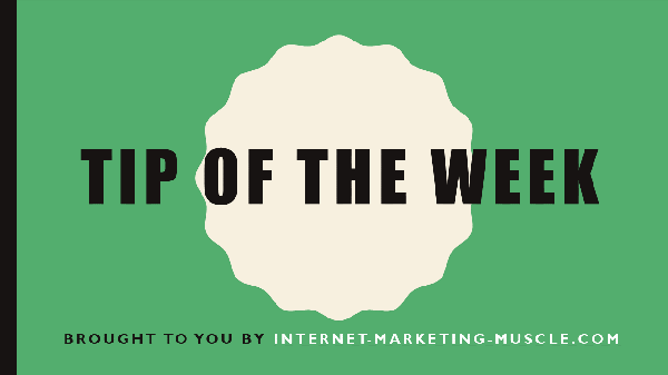 Tip of the Week