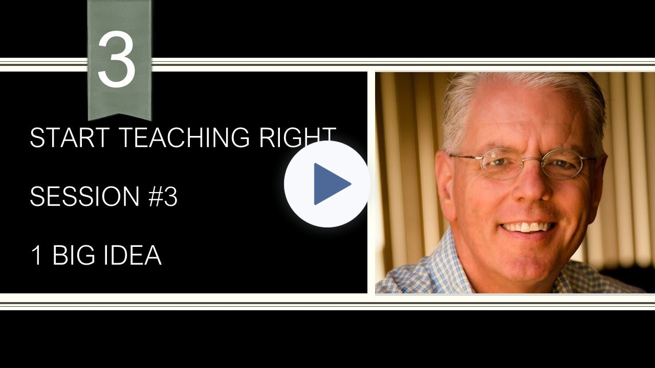 Teach ONE Big Idea