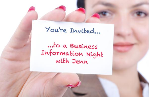 You're invited to a business info night