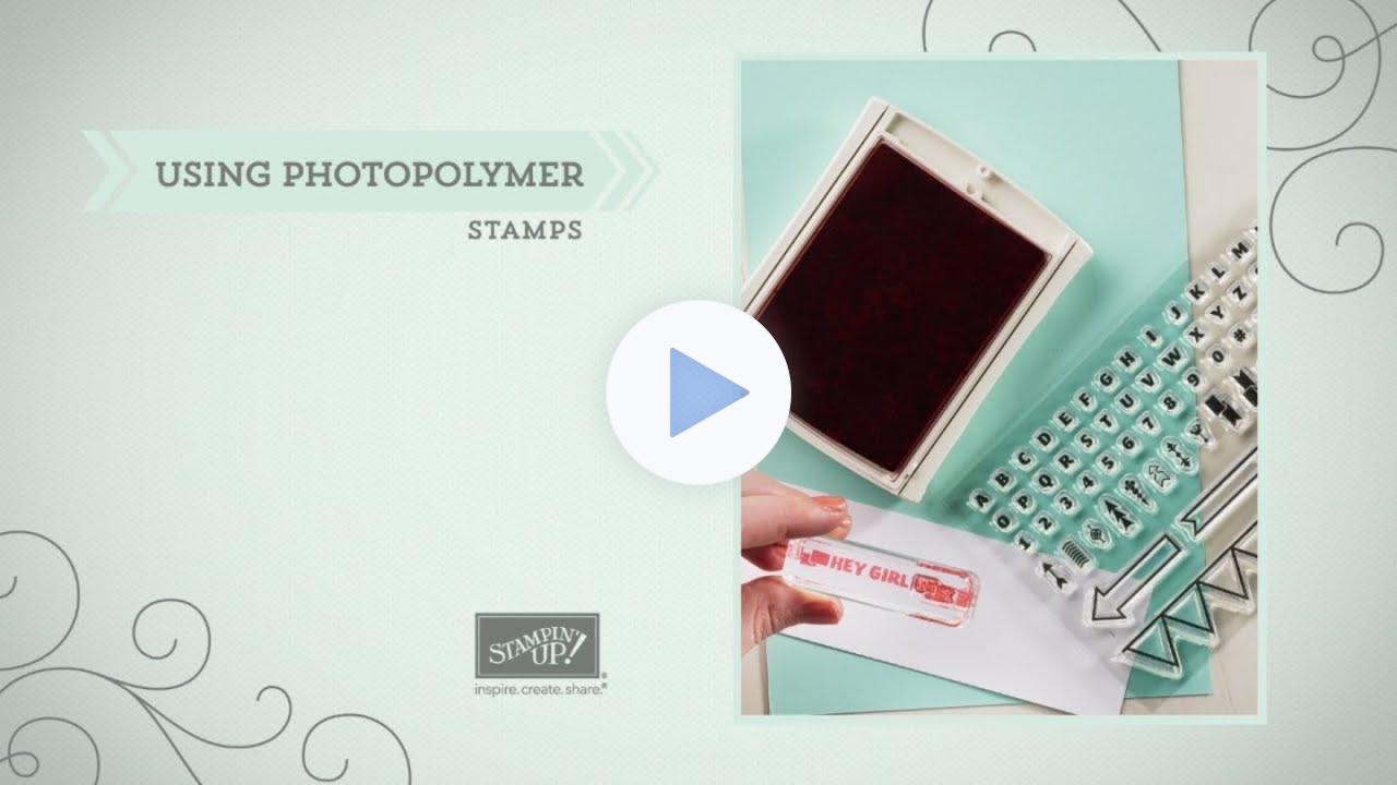 Using Photopolymer Stamps