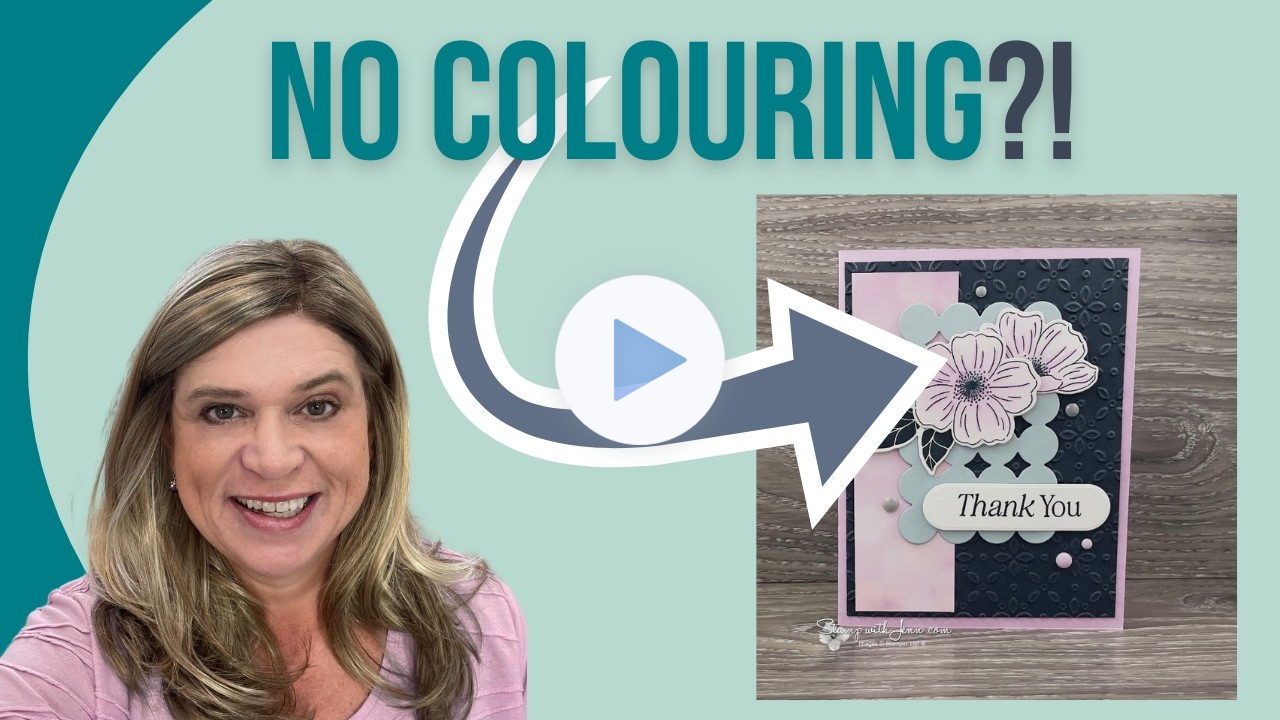 No Colouring?! Easy Floral Thank You Card | Stampin' Up Lovely Arrangements