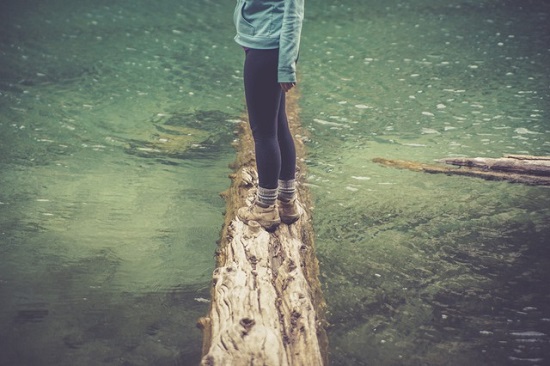 Standing on a Log