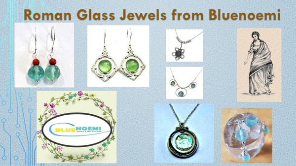 Sterling silver Roman Glass Jewels