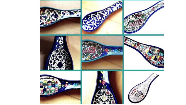  armenian ceramic rest spoon