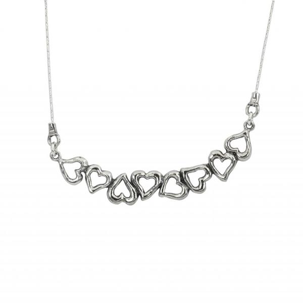 Hearts chain necklace