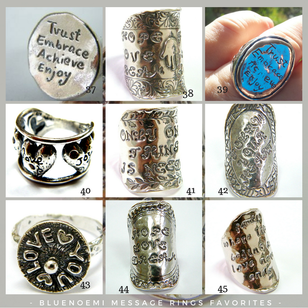 Sterling silver rings