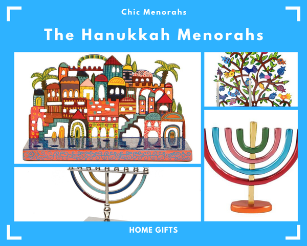 Menorah and Hanukkiah