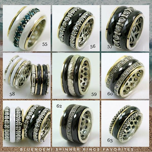 Ceramic spinner rings