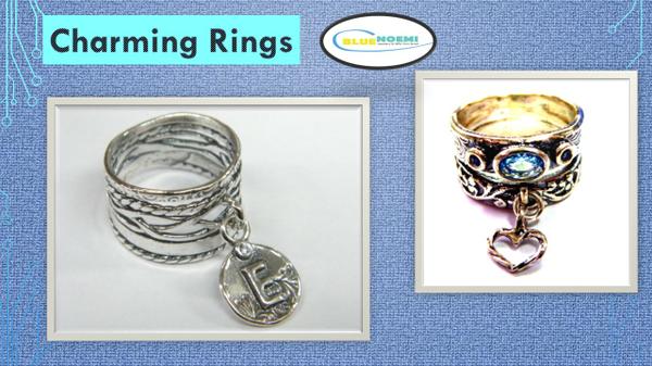 charms and initials rings