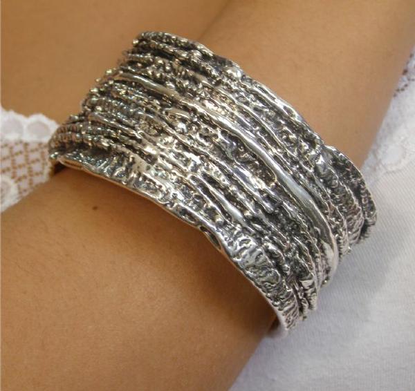 Electroforming sterling silver bracelet