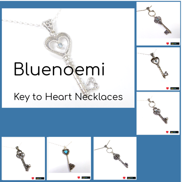 Key to heart necklaces