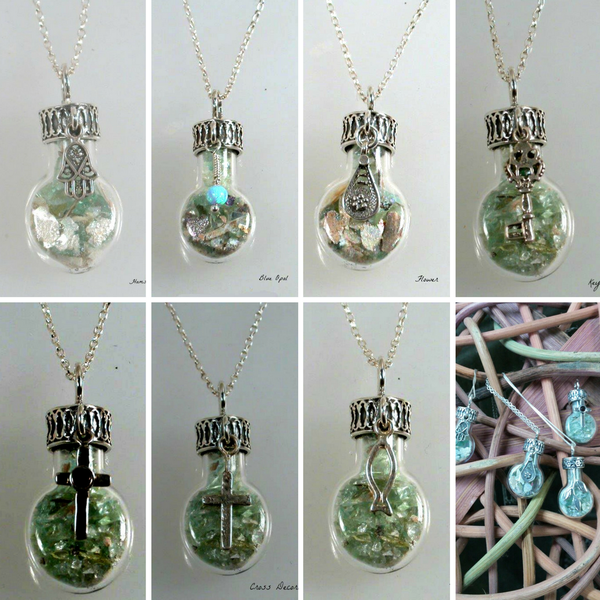 Roman Glass and Charms Necklaces