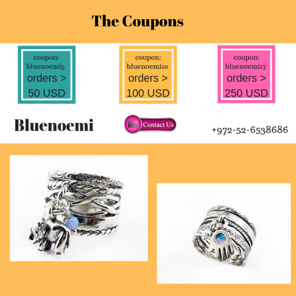 Silver charms rings