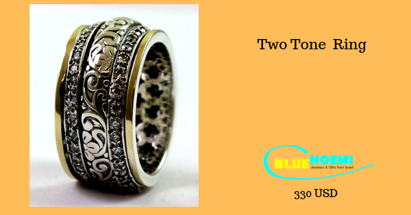 two tone spinner ring