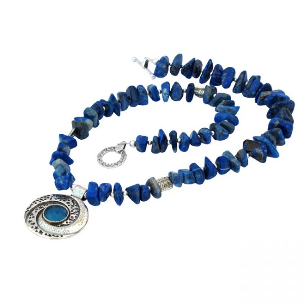 The Lapis Lazuli and Roman glass necklace