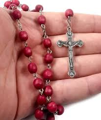 Red Wood scented rosary