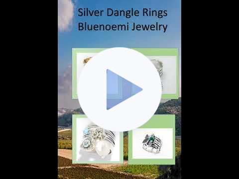 Bluenoemi silver rings with charms. Israeli jewelry.