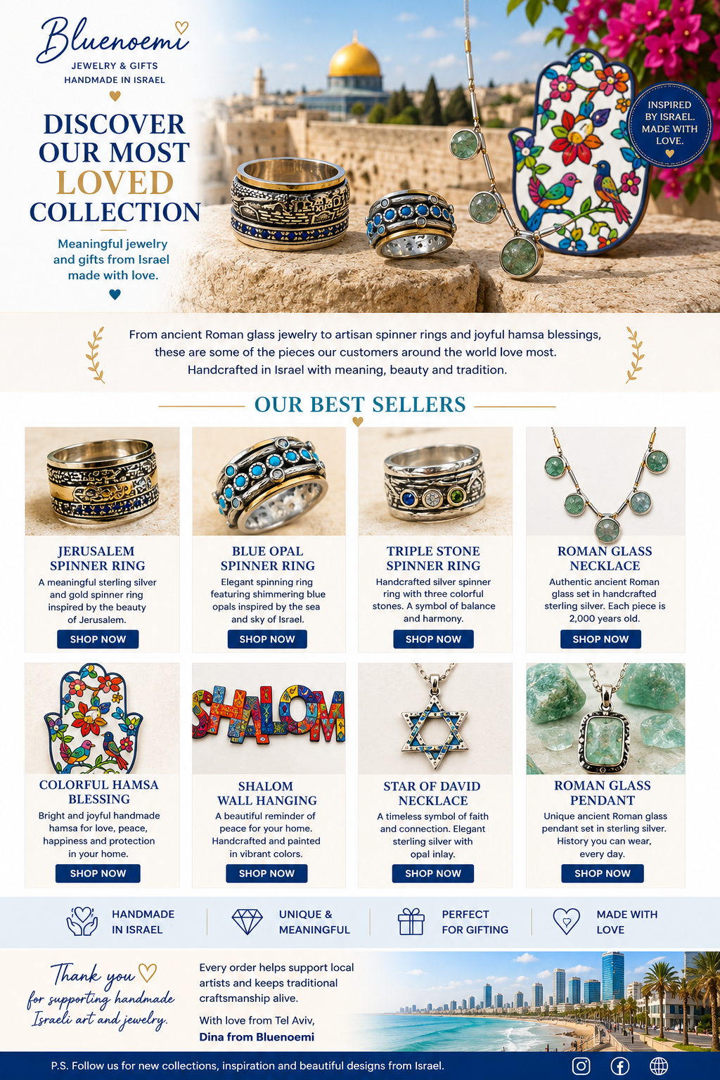 Bluenoemi Israeli jewelry & Gifts