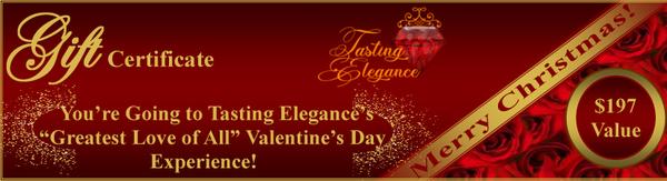 Tasting Elegance Valentine's Day Gift Certificate