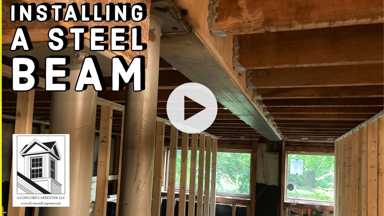 Flush Steel Beam Project - creating more headroom