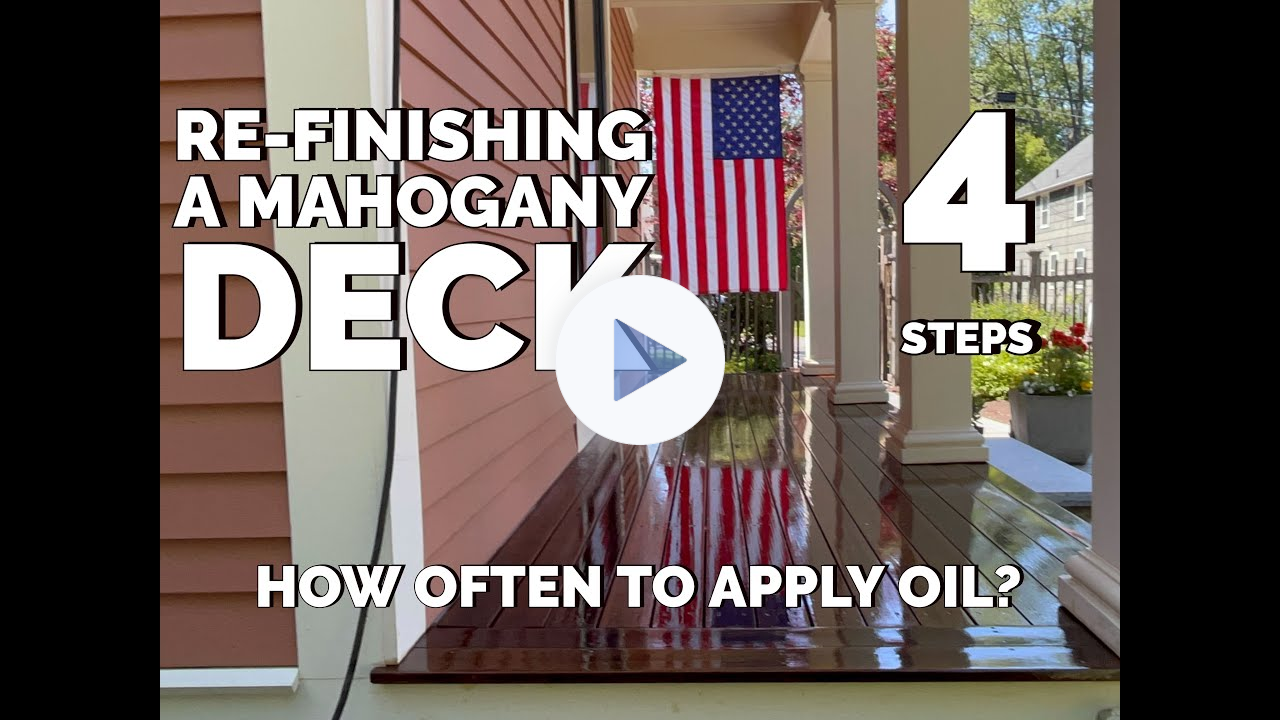 How to Refinish a Mahogany Deck | 4 Steps
