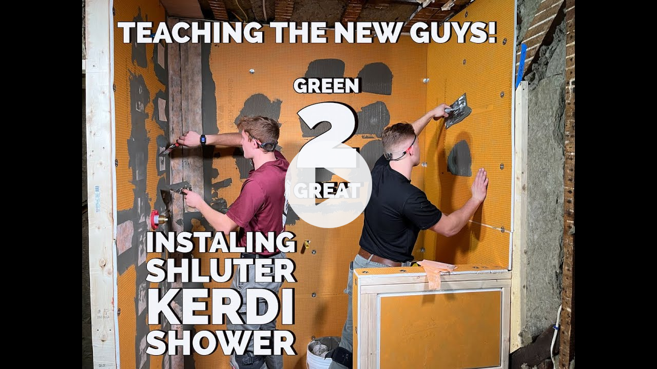 Installing A Schluter Kerdi Shower System - Apprentice Training
