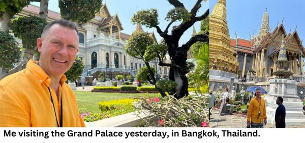 Lloyd Visiting Grand Palace, Bangkok, Thailand