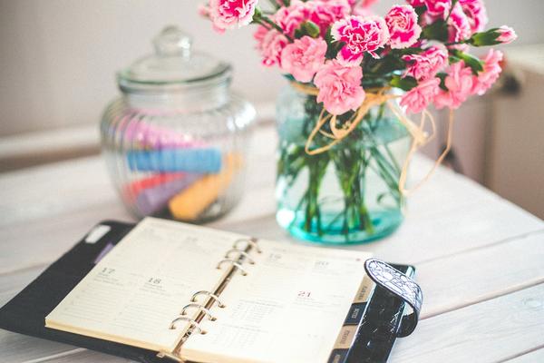 Flowers on Desk