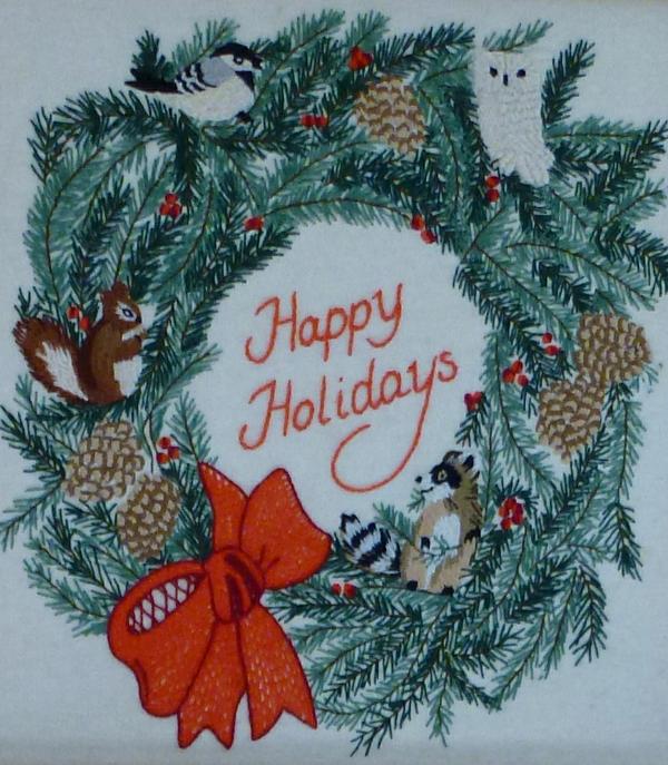 Happy Holidays Cross Stitch