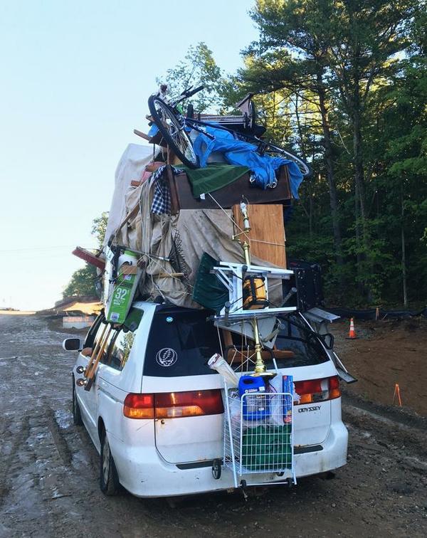 Overloaded Car