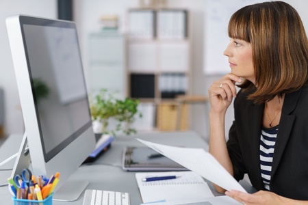 Business Woman at Desk