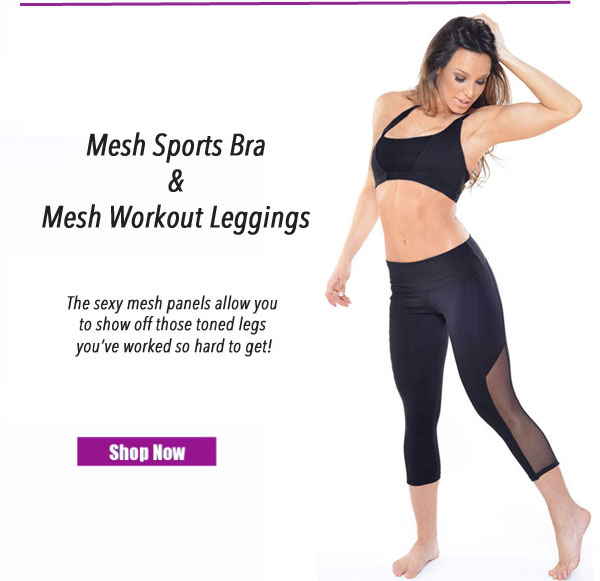 Affitnity Black Mesh Leggings