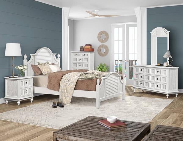 Key West Coastal White Bedroom