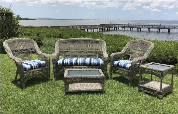 LAKESIDE DRIFTWOOD STAIN OUTDOOR WICKER FURNITURE