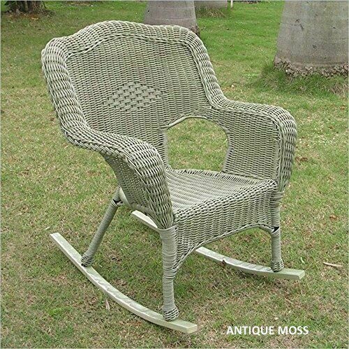 ANTIQUE MOSS ROCKING CHAIR