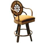 Abaca Lodge Swivel Barstool and Counterstool