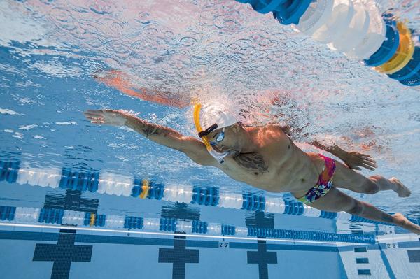 Central snorkel swimming