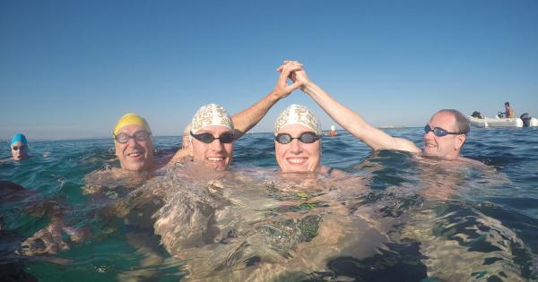 Swimming wedding