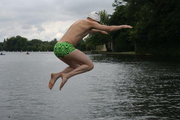 To swim faster, stop caring