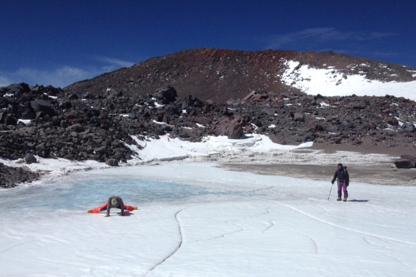 World's highest swim