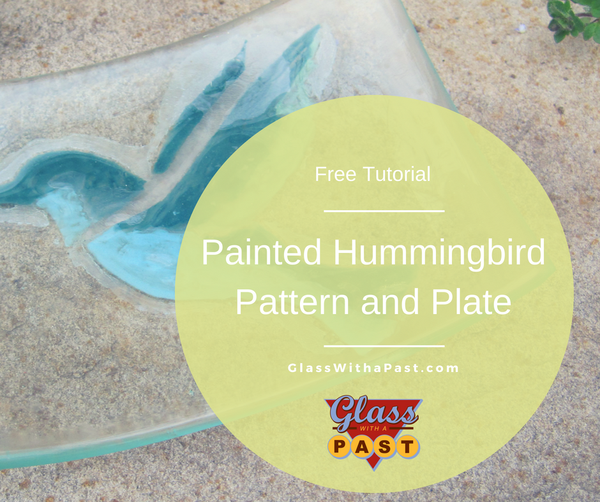 Painted Humming Bird Plate