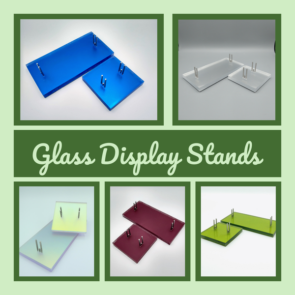 Glass Display Stands on Glass With a Past