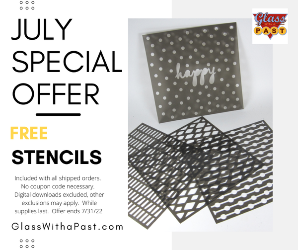 July Special offer - free stencils