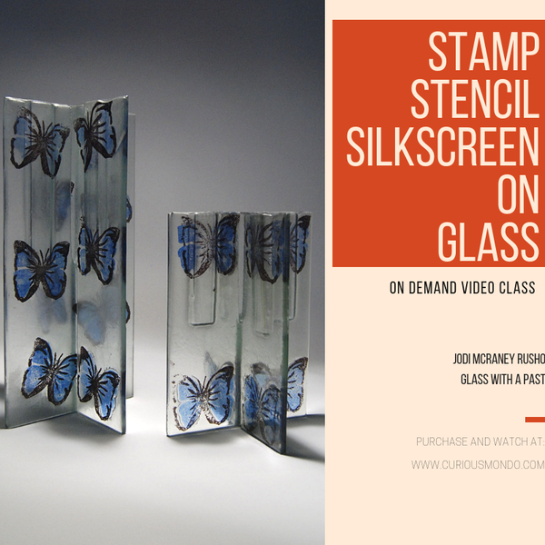 Print, Stamp and Silkscreen on glass