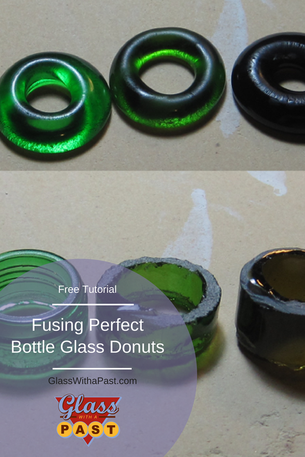 Perfecting fused bottle glass donuts